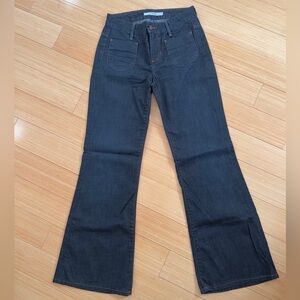 Joe’s Jeans, wide leg, dark wash, lightweight denim size 25